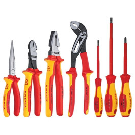 Knipex 9K989827US Pliers and Screwdriver Tool Set, 1000V Insulated, Tool Ro