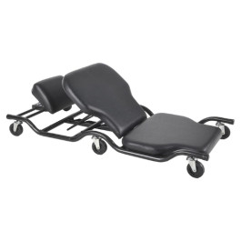 ShopSol 1010484 Heavy Duty Creeper with 5 Position Adjustable Backrest, 500 Pound Capacity, Six 3 Inch Casters, 1.5 Inch Ground Clearance