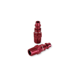 Legacy A73440D-2PK ColorConnex Type D Industrial Air Plugs, 1/4" Body, 1/4"