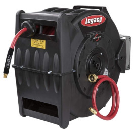 Legacy Manufacturing L8310 Levelwind Retractable Air Hose Reel, 3/8 inch ID x 100 feet, 350 psi  Legacy Manufacturing L8310 Levelwind Retractable Air Hose Reel, 3/8 inch ID x 100 feet, 350 psi