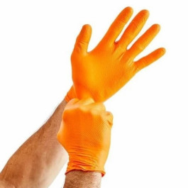 Atlantic Safety Products OO-XXL Outrageous Orange Powder-Free Orange Nitril