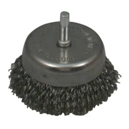 Lisle 14020 Wire Cup Brush, 2-1/2", 0.014" Carbon Steel Wire, 4500 rpm Max