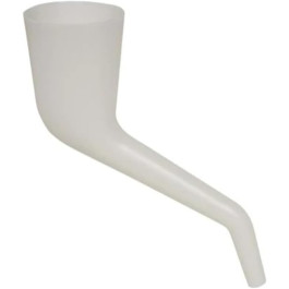 Lisle 17232 Right Angle Funnel, 10 Inch Length, 6-3/4 Inch Offset, 3.5 Inch Mouth OD