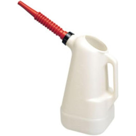 Lisle 19752 Oil Dispenser, 6 Quart Capacity, Flexible 8 Inch Red Spout