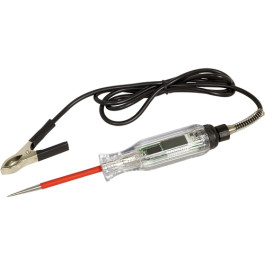 Lisle 29050 Digital Circuit Tester, Steel, 3 Volt to 30 Volt DC Range, 360 Degree Polarity Visibility, Insulated Probe, 47 inch Cord with Heavy-Duty Alligator Clamp