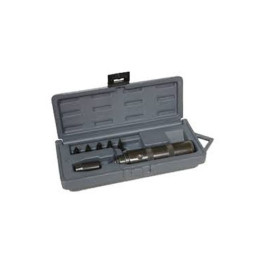 Lisle 29200 Hand Impact Tool Set, 3/8 inch Square Drive, Reversible, Over 200 Foot Pounds Shock Torque, With Phillips and Straight Slot Bits