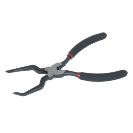 Lisle 37990 Electrical Connector Pliers, 8 inch Length, Narrow Knurled Tips, Forged Carbon Steel, Spring Assisted