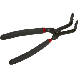 Lisle 41090 Trim Clip Pliers, Steel, 90 Degree Angled Tips, Double Tapered Tips, Dual Durometer Cushioned Grips