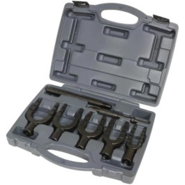 Lisle 41440 Stepped Pickle Fork Kit, 5 Piece, Five Forks with Manual Handle and .401 Inch Air Hammer Driver, Molded Case