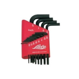 Lisle 42150 Standard Hex Key Set, Alloy Steel, 12 Piece, Includes .050 inch to 5/16 inch Hex Keys, Handy Storage Case