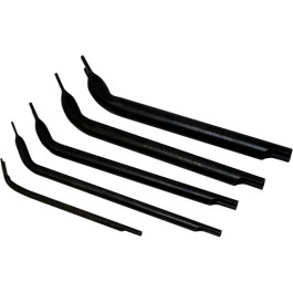 Lisle 42400 Air Line Disconnect Set, Five-Piece, Double-Ended, Angled, Industrial Steel