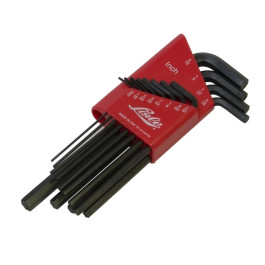 Lisle 42500 Long Arm Hex Key Set, 12-Piece, 0.050" to 5/16"