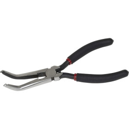 Lisle 42870 Plastic Clip Removal Pliers, 45 Degree Angle, Alloy Steel, Built In Cutter