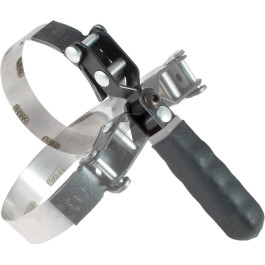 Lisle 57030 Swivel Gripper No-Slip Oil Filter Wrench Standard, 3-1/2" to 3-7/8" Capacity, Stainless Steel Band