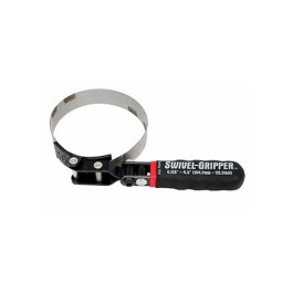 Lisle 57040 Swivel Gripper - No Slip Filter Wrench - Large, 4.125" to 4.5"