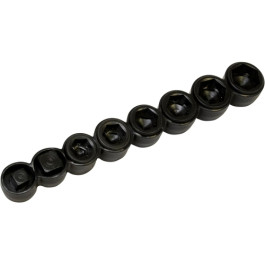 Lisle 57520 Serpentine Belt Tool Socket Set, Heat Treated Alloy Steel, with Vinyl Holder, 8 Piece Set