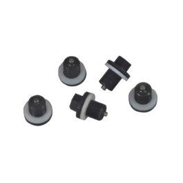 Lisle 58650 Plug and Gasket for Oil Pan Plug Rethreading Kit, Magnetic Drain Plugs and Gaskets, Set of 5
