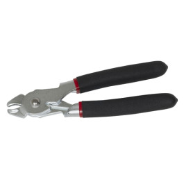 Lisle 61400 Straight Hog Ring Pliers, Spring-Loaded Jaws, for Upholstery Ho