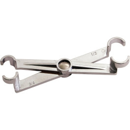 Lisle 63710 Low Profile Scissor Disconnect Tool, 3/8" x 1/2", Factory Style, Double-Ended
