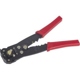 Lisle 68220 Self Adjusting Wire Stripper, Auto Adjust 10-24 Gauge, Crimper, Cutter, Heat Treated Steel