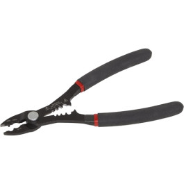 Lisle 68280 Compact Multi Function Wire Stripper, 8 to 14 Gauge, Alloy Steel, Built In Crimper, Wire Gauge Key