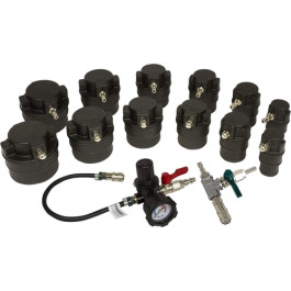 Lisle 69910 Turbo Air System Test Kit With Smoke Adapter, 14 Piece