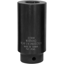 Lisle 77110 Harmonic Balancer Socket, 22 mm, Heavy Duty Impact
