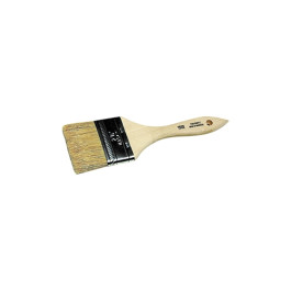 ArroWorthy LIN2 Pure Bristle Paint Brush, 2", Natural Wood Handle