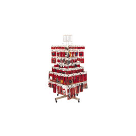 Lisle 47120 Rotary Waterfall Display with Tool Assortment, 176 Tools, 62" H