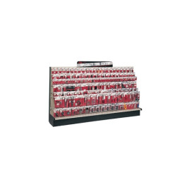 Lisle 47600 8 ft Gondola Display with Tool Assortment, 143 Tools, 46" Heigh