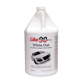 Like 90 10033 White Out Peelable Booth Coating, 5 Gallon Can, White
