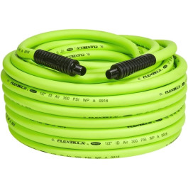 Flexzilla HFZ12100YW3 Pro Air Hose, 1/2" ID x 100 ft, 3/8" MNPT, 300 psi