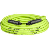 Flexzilla HFZ1450YW2 1/4" Air Hose,  50 ft., 1/4" MNPT Fittings, Heavy Duty, Lightweight, Hybrid, ZillaGreen