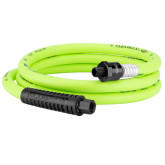 Flexzilla HFZ3806YW2B Whip 3/8" Air Hose, MNPT Ball Swivel x FNPT, 6 ft., Premium Hybrid Polymer, ZillaGreen