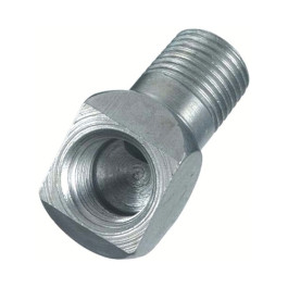 Lincoln Industrial 20026 Thread Adapter, 1/4"-28 Taper Male to 1/8" NPT Female, 90° Angle