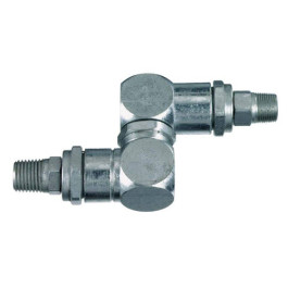 Lincoln Industrial 81387 Universal High-Pressure Grease Swivel, 1/4" MPT x 1/2"-27 Male