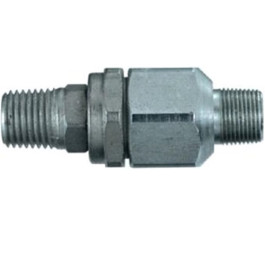 Lincoln Industrial 81606 Straight Swivel Adapter, 1/8" NPTF Female x 1/8" NPTF Male
