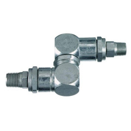 Lincoln Industrial 83594 Universal Swivel, 1/4" NPT Male Thread, High-Pressure, Steel Construction