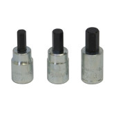 Lisle 12550 Brake Caliper Bit Set, 3/8" Drive, 3 Pieces