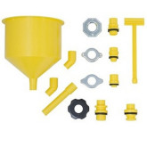 Lisle 24680 Spill-Free Funnel Kit, Standard Adapters and Caps, 5" Extension, Ford E Adapter