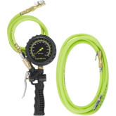Flexzilla AL2025FZ-2 Tire Inflator Kit, 3 ft & 15 ft Quick-Connect Hose Set, Lock-On Chuck