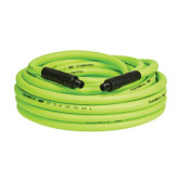 Flexzilla HFZ1250YW3 Flexzilla Air Hose, 1/2 in. x 50 ft., 3/8 in. MNPT Fittings Heavy Duty, Lightweight, Hybrid, ZillaGreen