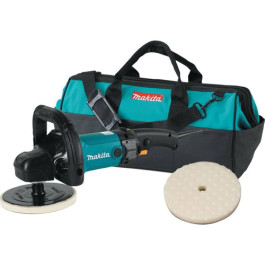 Makita 9237CX2 Corded Electric Polisher/Sander Kit, 7" Pad, 5/8-11 Arbor, 3200 RPM, Side and Loop Handle