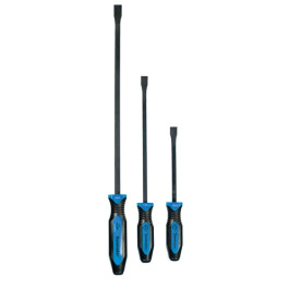 Mayhew 14071BL Dominator Pro Curved Pry Bar Set, 12", 17", 25", Blue Handle