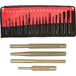 Mayhew 81133 Punch and Chisel Set, Steel Punches and Chisels with Brass Pun