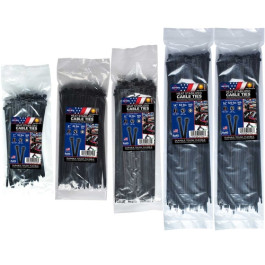 Mayhew 81453 Heat Stabilized Cable Tie Bundle, High-Temperature Cable Manag
