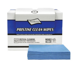 MDI Wipes 95102 Pristine Critical Cleaning Wipes, Blue Quarterfold, 12" x 1