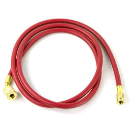 Mastercool 45723 72" Red Hose With Shut-Off Valve Fitting, 1/4" SAE