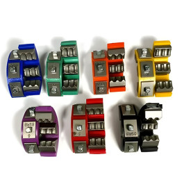 Mastercool 71500-001C Complete Die Set Assembly, 7 Piece, for 71500-A Hydra-Krimp Crimper