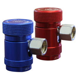 Mastercool 83834 High Side R1234yf Coupler, 12 mm-F x 17 mm, Extended Disconnect Protection Sleeve